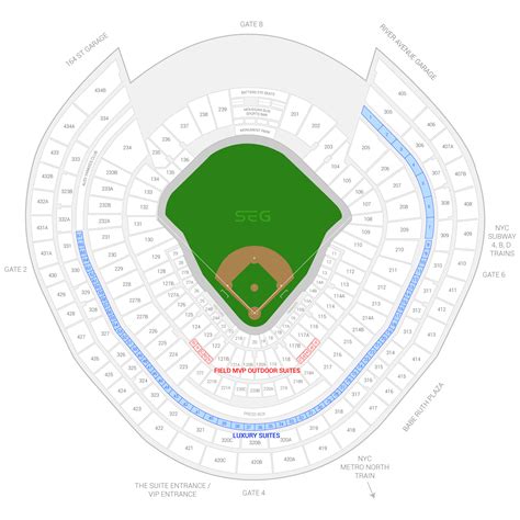 yankee stadium map suite entrance locations